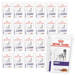 Royal Canin Veterinary VHN Dog Adult Gravy 24x100g Mokra Karma W Sosie Dla Psa Wspomagająca Funkcję Skóry
