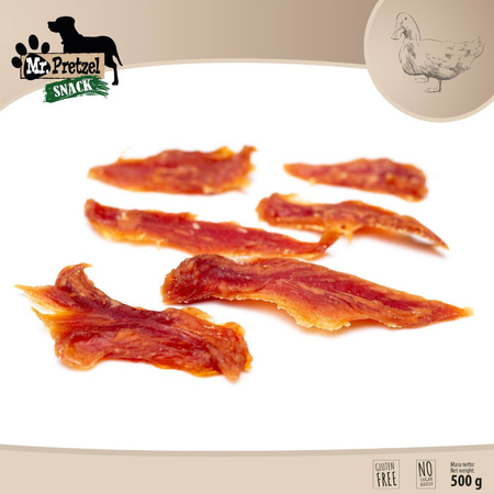 Mr. Pretzel Przysmak Dla Psa Miękkie Małe Filety Z Kaczki 500g