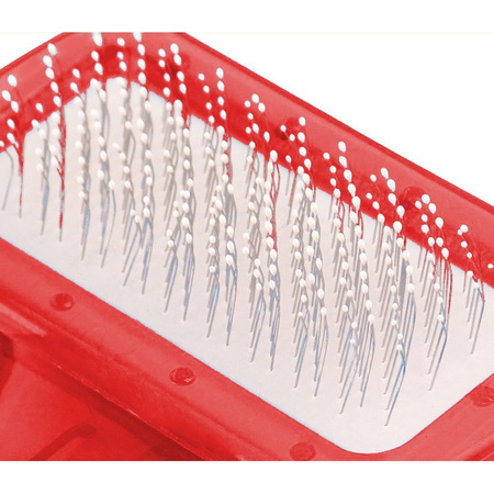 Szczotka Dla Psa Kota Zgrzebło Do Pielęgnacji Zwierząt Czerwone