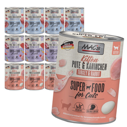 MAC's Kitten 12x800g Bezzbożowa Mokra Karma Dla Kociąt Mix 3 Smaków