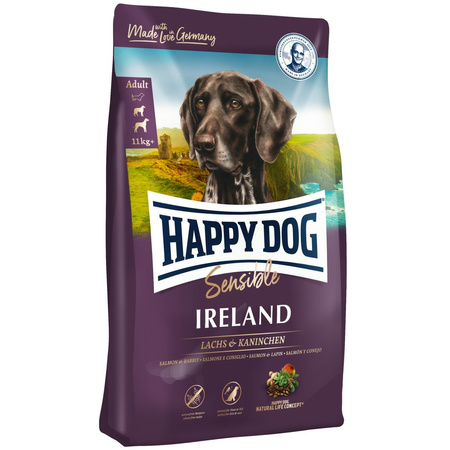 Happy Dog Adult Supreme Sensible Irlandia 12,5kg Sucha Karma Dla Psa z Łososiem i Królikiem
