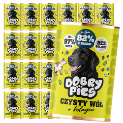 Dobry Pies Mono 24x400g Monoproteinowa Mokra Karma Dla Dorosłych Psów Z Alergią I Nietolerancją Pokarmową Mix Smaków Z Kolagenem