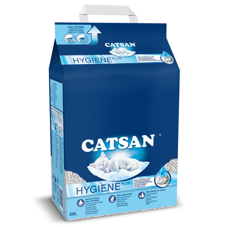 CATSAN Hygiene Plus 3x20l - naturalny żwirek dla kota