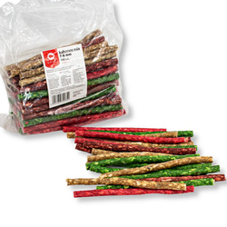 Kiełbaski MACED Kabanos Mix 7-8 mm/12.5 cm 100 szt. Przysmak Dla Psa