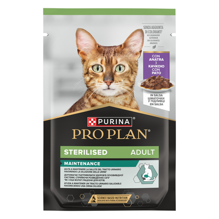 GRATIS Purina Pro Plan Sterilised 26x85g Mokra Karma Dla Kota Kawałki Z Kaczką W Sosie