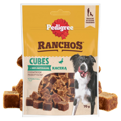 Pedigree Ranchos Cubes z Kaczką 70g Treserki Przysmak Dla Psa