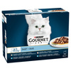 Purina Gourmet Perle Mix Smaków 48x85g Mokra Karma Dla Kota Mini Fileciki w Sosie + Duet Rybny