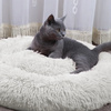Legowisko Dla Psa I Kota Pluszowe 3XL 110cm Ciepłe Białe