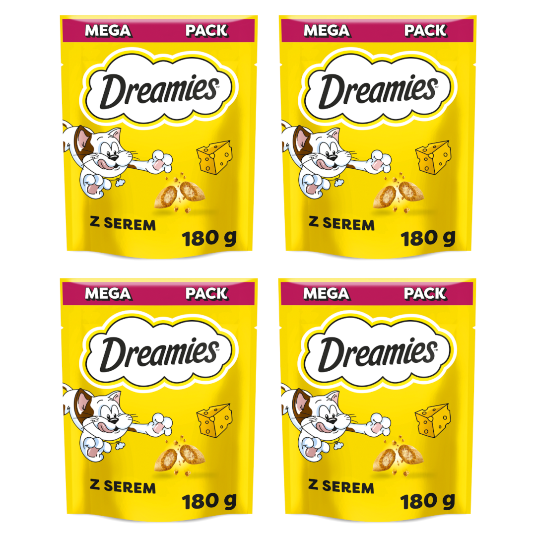 Dreamies z Pysznym Serem Mega Pack Przysmaki dla kota