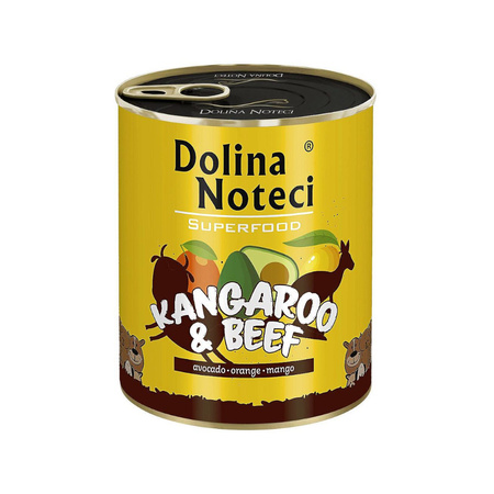 Dolina Noteci Superfood kangur i wołowina puszka 800 g Mokra karma dla psa