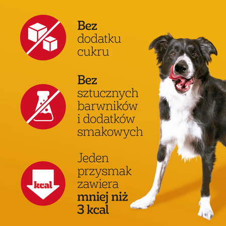 Pedigree Ranchos Cubes z Wołowiną 70g Treserki Przysmak Dla Psa