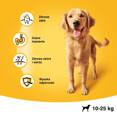 Pedigree Vital Protection 15kg Z Drobiem I Wołowiną Sucha Karma Dla Psów Średnich Ras + Wybór Smaków W Sosie Saszetki 3x400g
