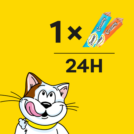 Dreamies Creamy 36x10g Kremowy Przysmak Dla Kota Z Kurczakiem I Z Łososiem