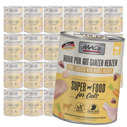 MAC's 24x800g Bezzbożowa Mokra Karma Dla Kota Kurczak Serca Drobiowe 