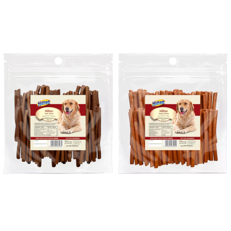 Hilton Sticks 2x500g Przysmak Dla Psa Miękkie Patyczki Z Wołowiną I Królikiem