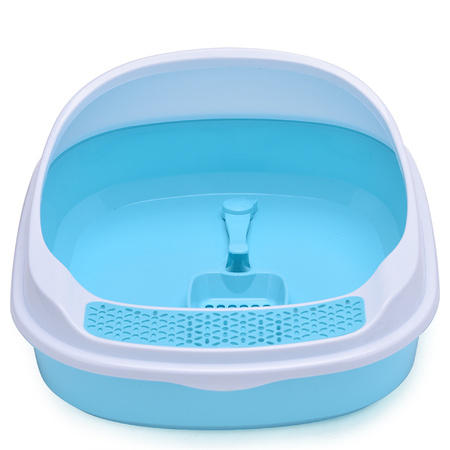 Kuweta Dla Kota Otwarta z Ramką Na Żwirek 38x46x20cm Niebieska