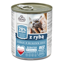 Frendi Kawałki z Rybą w Sosie 800g Mokra Karma Dla Dorosłych Wszystkich Ras