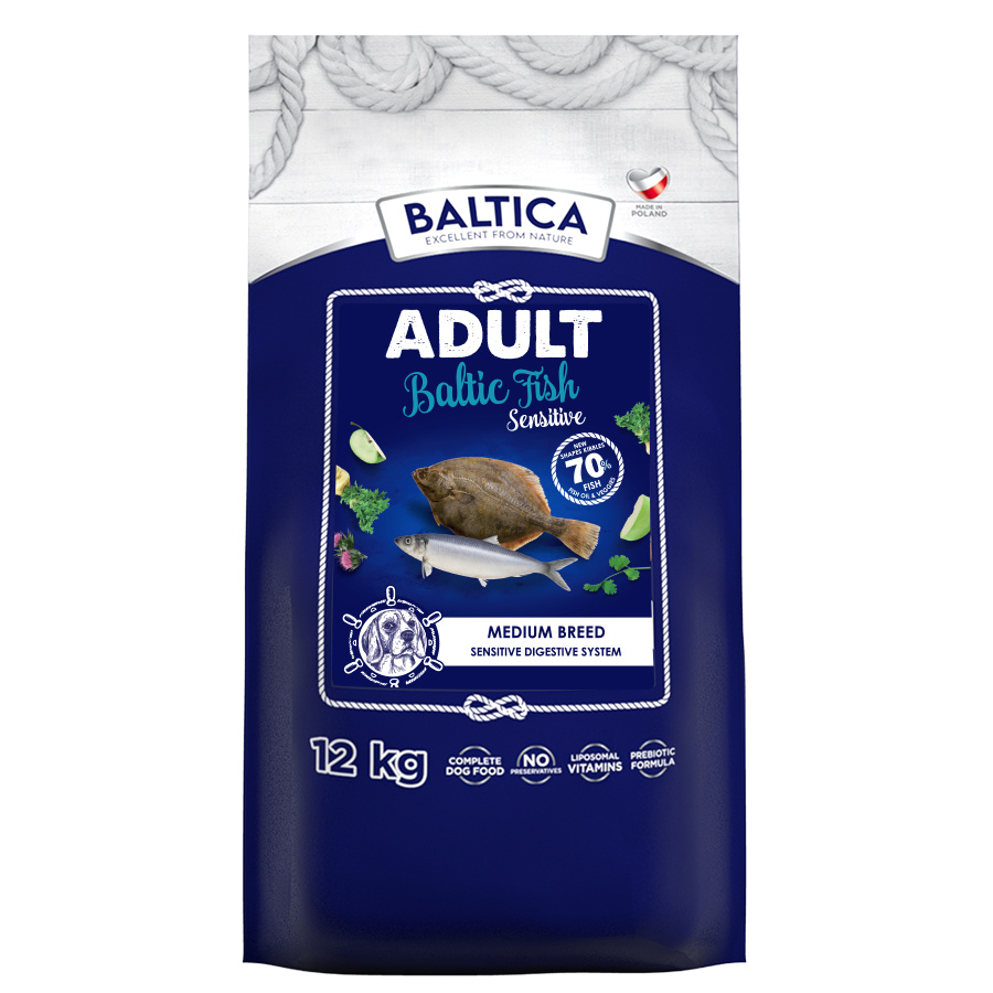 Baltica Adult Sensitive Hipoalergiczna Sucha Karma Dla Psów Średnich Ras