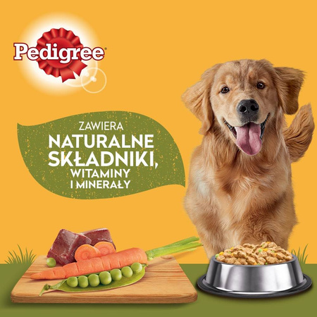 PEDIGREE Z Wołowiną W Galaretce 2x 1200g - Mokra Karma w Puszkach Dla Dorosłych Psów, CO DRUGA PUSZKA 50% TANIEJ