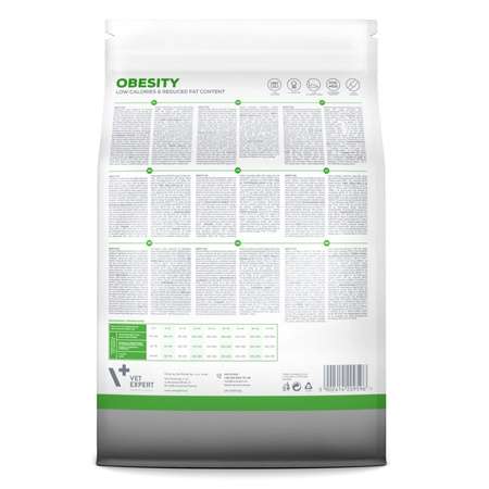 Vet Expert Obesity Sucha Karma Weterynaryjna Dla Psa Z Drobiem 2kg Redukcja Masy Ciała