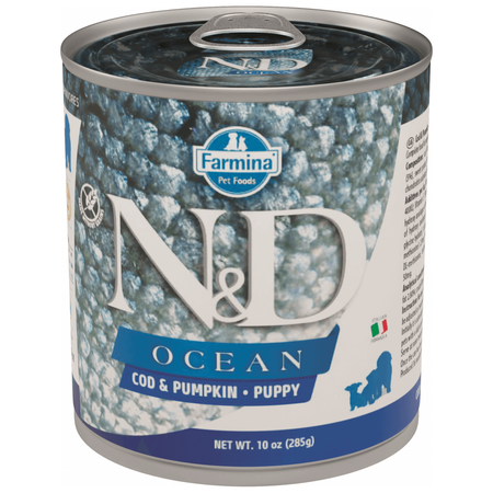Farmina N&D Dog Ocean Cod Pumpkin Puppy 24x285g Mokra Karma Dla Szczeniąt Dorsz i Dynia