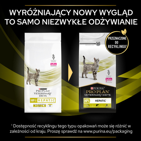 Purina Pro Plan Veterinary Diets HP Hepatic Sucha Karma Dla Kota 1,5kg Wspomaga Pracę Wątroby