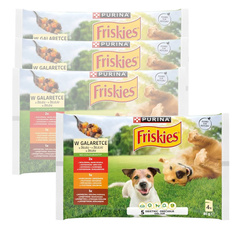 Friskies Mokra Karma Dla Psa Mix Smaków Wołowina Kurczak Jagnięcina W Galaretce 16x85g