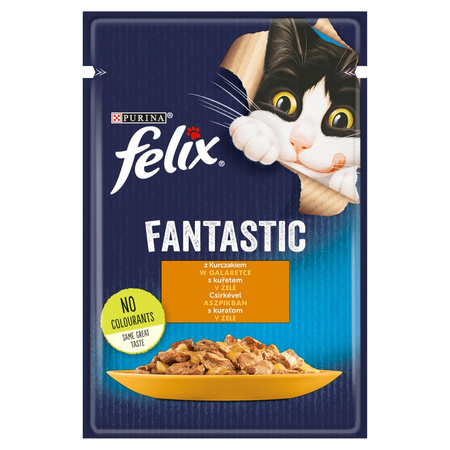 Felix Fantastic Karma Dla Kotów Kurczak W Galaretce Saszetka 6x85g