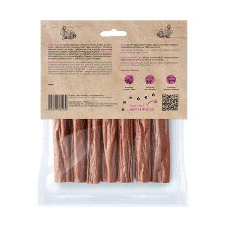 Happy Snacky NAPSANOSY Z ZAJĄCA 7 szt. - naturalny przysmak, przekąska dla psa