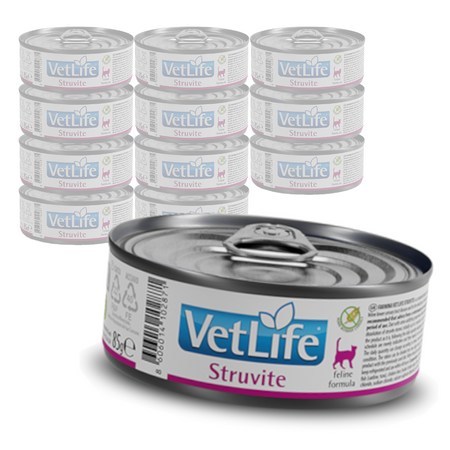 Farmina Vet Life Struvite Feline 12x85g Mokra Karma Dla Kota Rozpuszczanie Kamieni Struwitowych