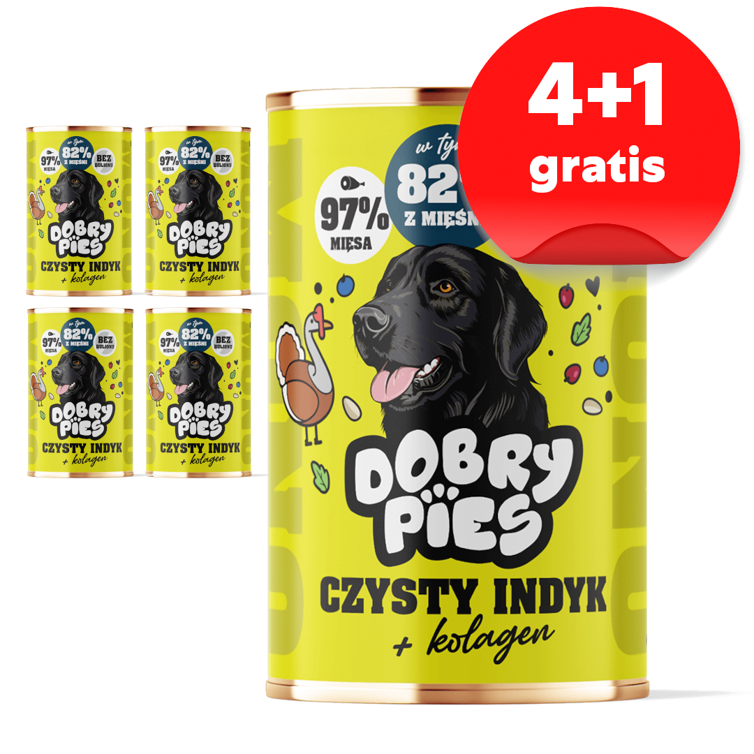 Dobry Pies Mono Indyk Monoproteinowa Mokra Karma Dla Dorosłych Psów Z Indykiem I Kolagenem