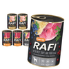 Rafi 6x400g Bezzbożowa Mokra Karma Dla Psa Przepiórka Kaczka Żołądki Wołowe Z Szynką