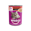 WHISKAS 1+ z Wołowiną w Sosie 2x 400g Puszka - Mokra karma dla kota, 1+1 50%