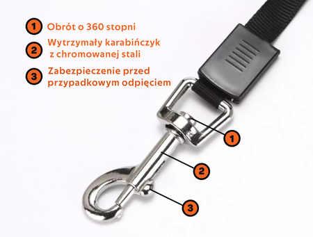 Automatyczna kolorowa smycz długość 5m dla małych i średnich psów wzór WESOŁY ROGER