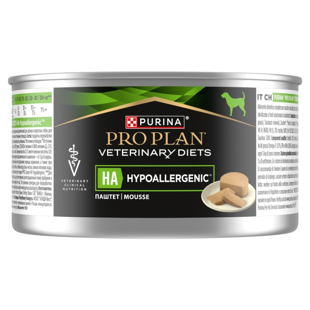 Pro Plan Veterinary Diets HA Hypoallergenic Mokra Karma Mus Dla Psów Z Nietolerancją Pokarmową