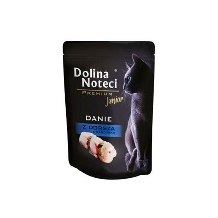 Dolina Noteci Karma Mokra Dla Kotów Mix 5 Smaków Danie z Wołowiny Tuńczyka Kaczki Królika i Dorsza 10x85g