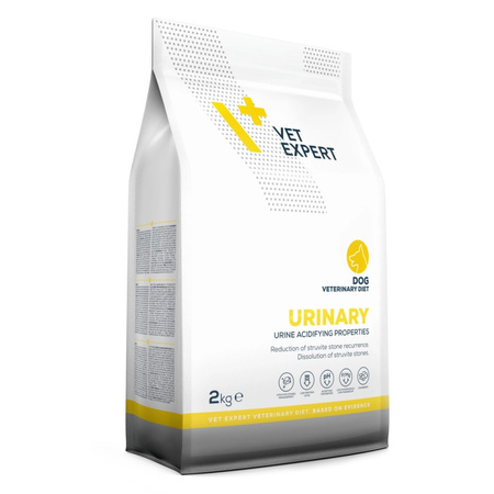 VetExpert Veterinary Diet Urinary Dog 2kg Sucha Karma Weterynaryjna Dla Psa Rozpuszczanie Kamieni Struwitowych