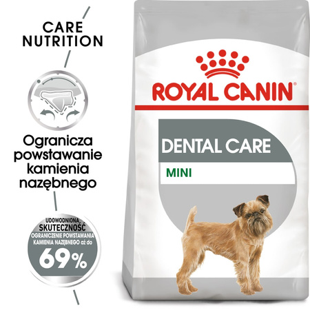 Royal Canin CCN Mini Dental Care 3kg Karma Sucha Dla Psów Dorosłych Ras Małych Redukująca Powstawanie Kamienia Nazębnego
