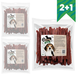 Mr. Pretzel Przysmak Dla Psa 3x500g Miękkie Paski Z Królika 2+1 GRATIS