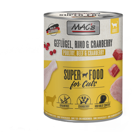 MAC's 24x800g Bezzbożowa Mokra Karma Dla Kota Mix 6 Smaków