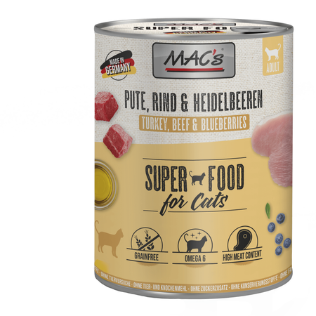 MAC's 24x800g Bezzbożowa Mokra Karma Dla Dorosłego Kota Mix 6 Smaków