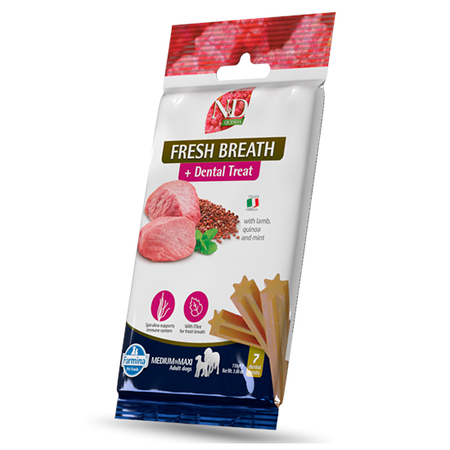Farmina N&D Fresh Breath Dental Treat Medium Maxi 100g Przysmak Dentystyczny Dla Psa Świeży Oddech