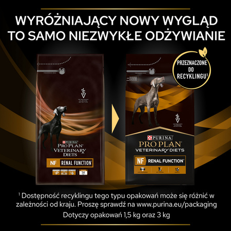 Purina Pro Plan Veterinary Diets NF Renal Function Sucha Karma Dla Psa 1,5kg Niewydolność Nerek