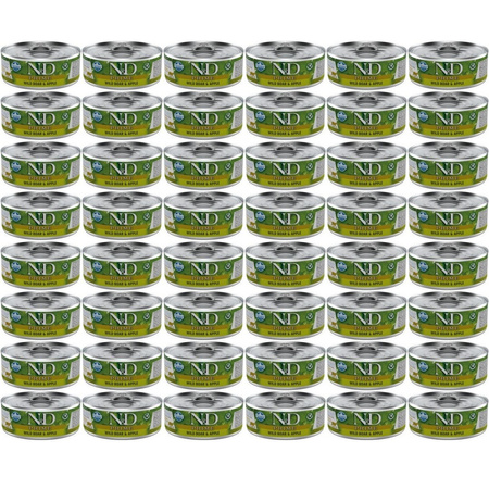 N&D Cat Prime Boar & Apple 48x70g Mokra Karma Dla Kota Dzik I Jabłko