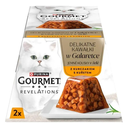 Purina Gourmet Revelations 24x57g Mokra Karma Dla Kota Kurczak W Galaretce