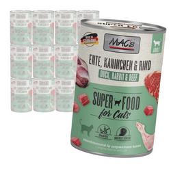 MAC's Cat 12x400g Mokra Karma Dla Kota Kaczka Królik Wołowina