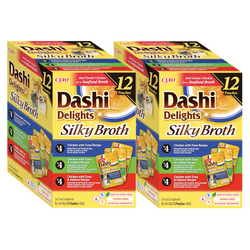 Inaba Cat Dashi Delights Silky Broth 24x40g Karma Uzupełniająca Dla Kota Kurczak Ryba Przegrzebki