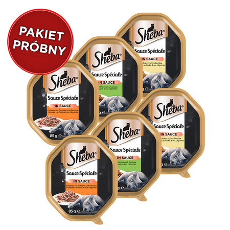 SHEBA Sauce Speciale 6x 85g Smaki Drobiowe - Pakiet Próbny #3 