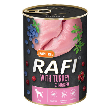 Rafi 8x400g Bezzbożowa Mokra Karma dla Dorosłych Psów Mix 8 Smaków