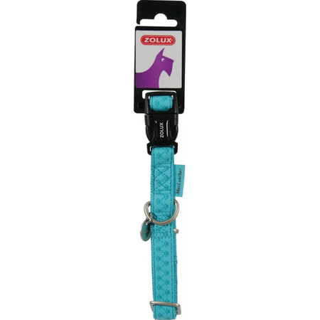 ZOLUX Obroża Dla Psa Mac Leather 10mm 22-32cm Turkusowa